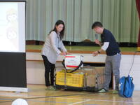 備蓄品について教えていただきました。