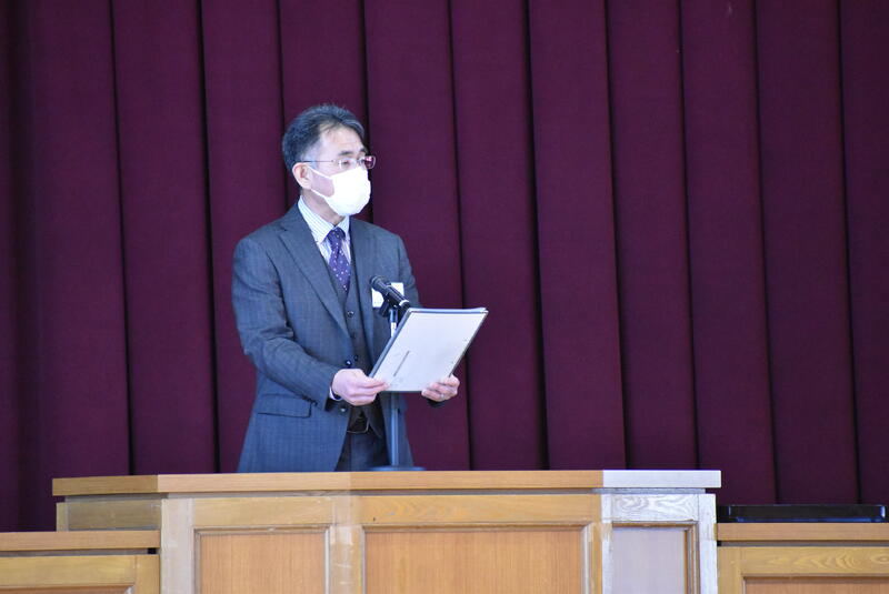 校長先生の式辞②