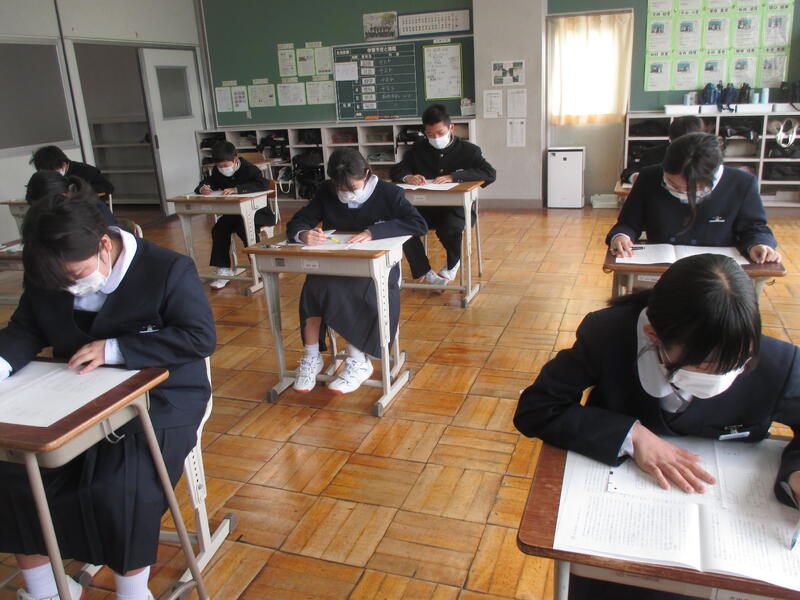 実力テストを受けている様子②