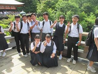 清水の舞台にて