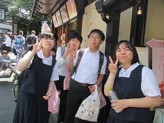 清水寺参道にて