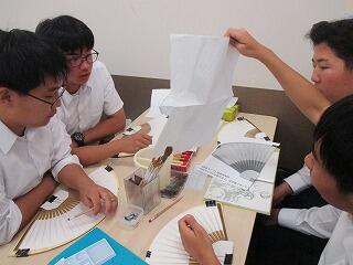 扇子の絵付け①