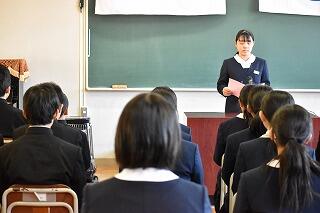 3学年代表の発表②