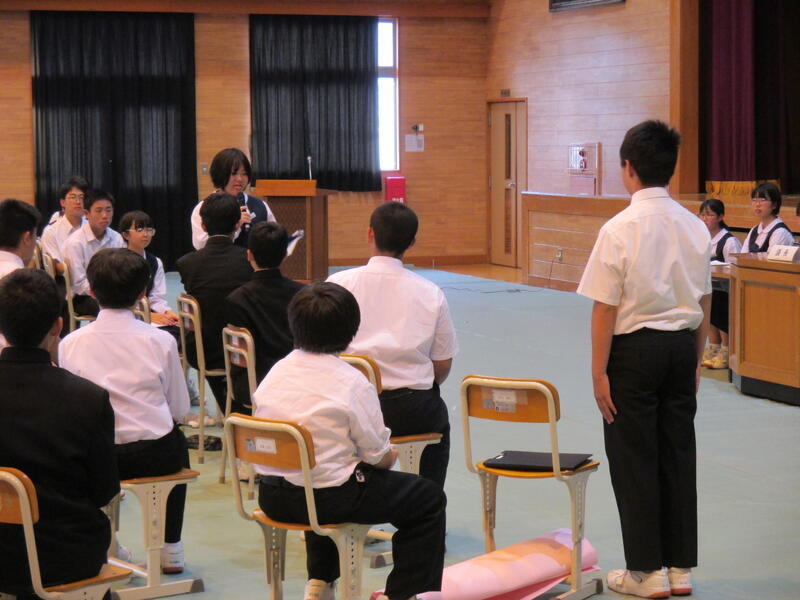 1年生への応答の様子