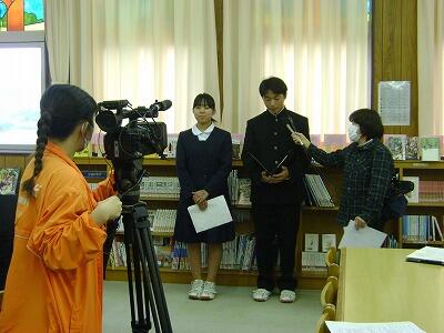 学級委員による発表②